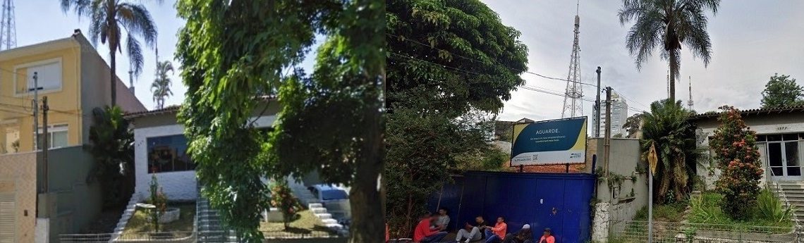 Um sobrado que não existe mais
